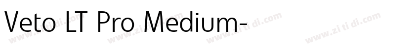 Veto LT Pro Medium字体转换